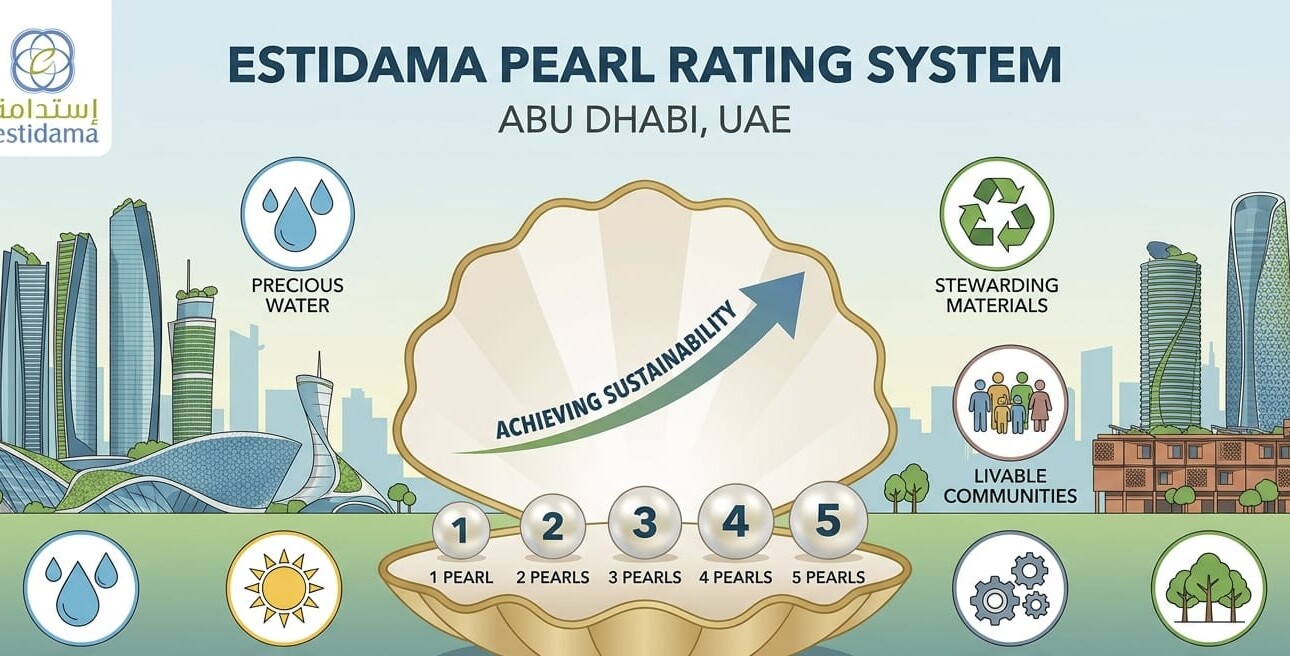 Estidama Pearl Rating System in abu dhabi infographic