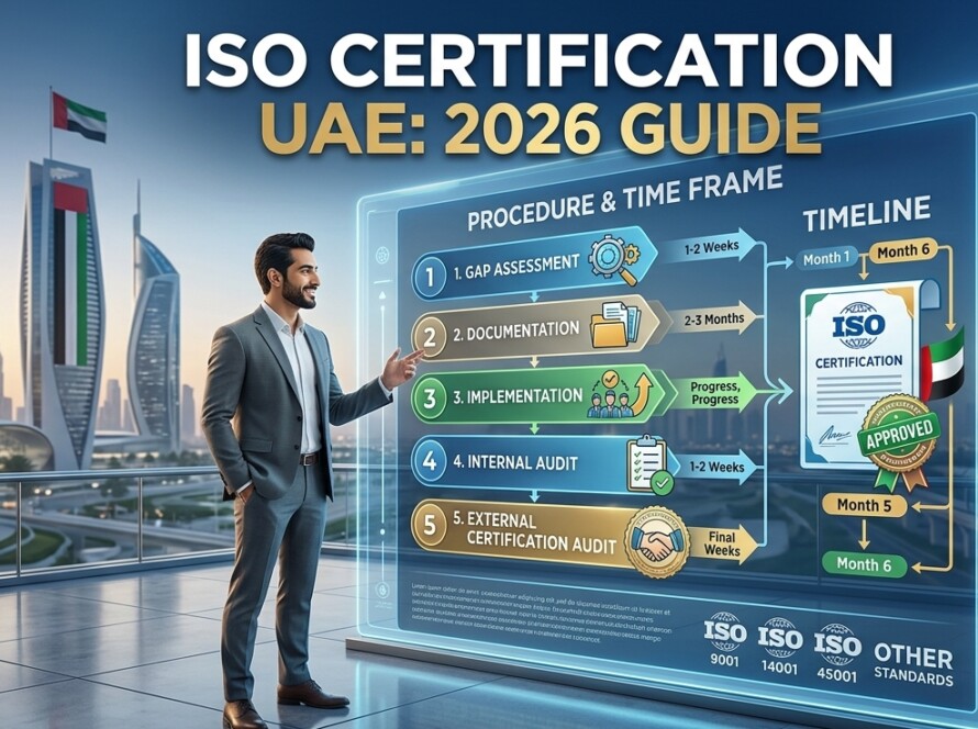 ISO certification UAE process and duration guide 2026 with step by step timeline