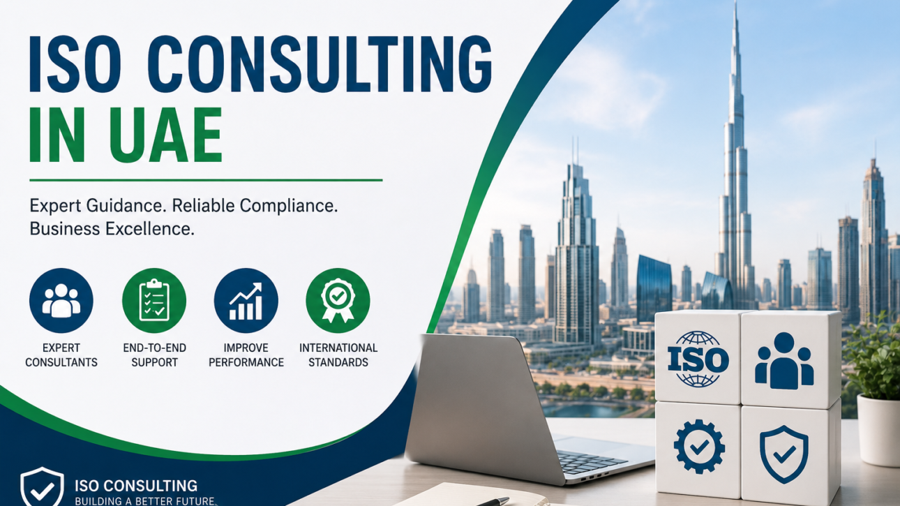 ISO consulting in UAE business professionals discussing certification and compliance requirements