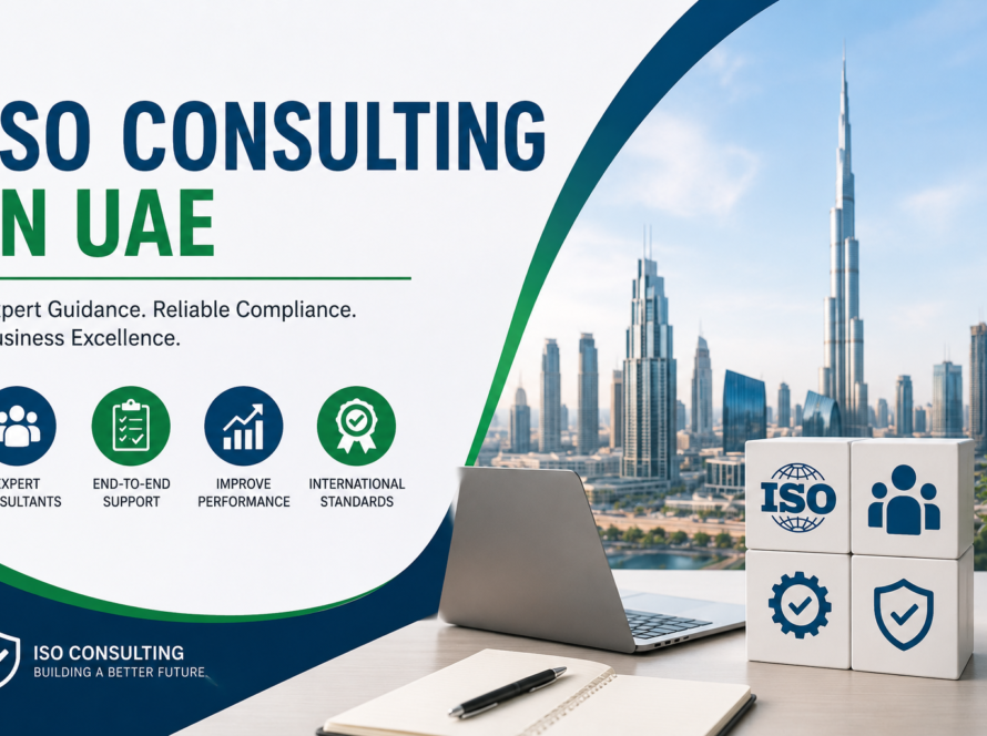ISO consulting in UAE business professionals discussing certification and compliance requirements