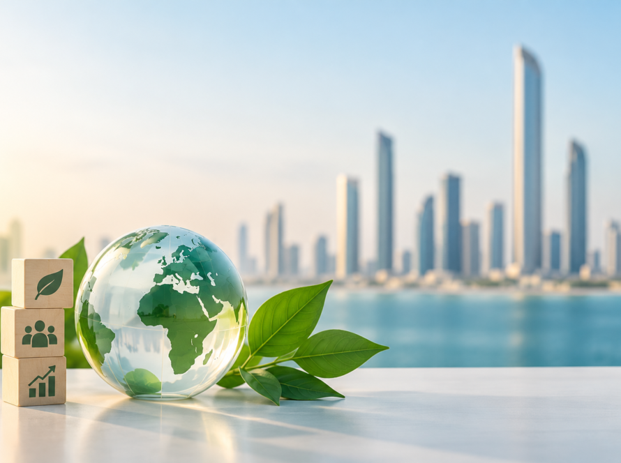 Sustainability consulting UAE for startups with eco-friendly business concept
